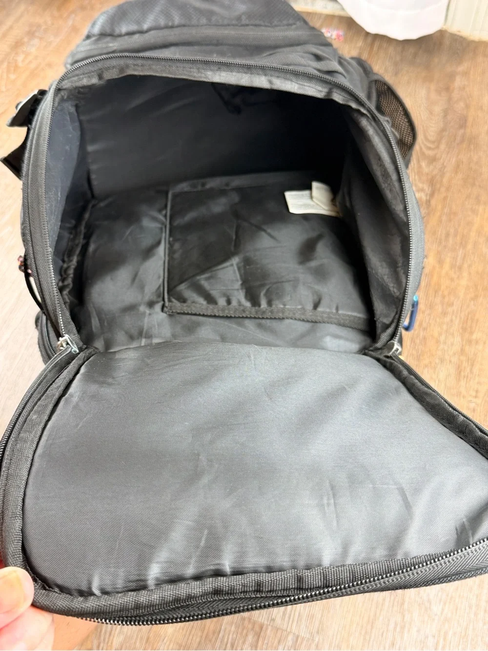 Trailkicker 35L XL Black Basketball Backpack Shoe Ball Laptop Compartments